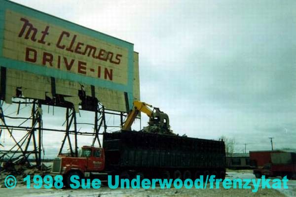 Mt Clemens Drive-In Theatre - Demo By Sue Underwood (newer photo)